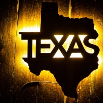 Wooden Map of any Country, State, City or region, Custom Wooden Texas Sign, Light Up Sign, Light Up Map