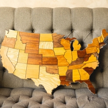 Wooden Map of ANY Country, City, State or Region of the world, Wooden USA Sign, Light Up Sign, Custom Wooden Sign