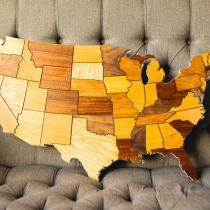 Wooden Map of ANY Country, City, State or Region of the world, Wooden USA Sign, Light Up Sign, Custom Wooden Sign