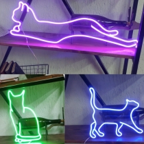 A Set of Cats, Unbreakable Neon Sign, Neon Nightlight 