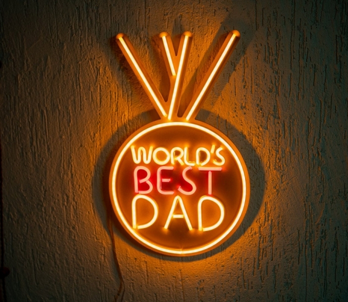 Best Dad's Medal, Unbreakable Neon Sign, Neon Nightlight, Father's Day Gift 