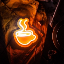 A Cup of Coffee (Small), Unbreakable Neon Sign, Neon letters