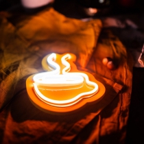 A Cup of Coffee (Small), Unbreakable Neon Sign, Neon letters