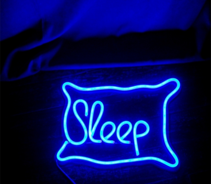 Pillow, Sleep Sign, Unbreakable Neon Sign - Elmarto