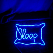 Pillow, Sleep Sign, Unbreakable Neon Sign