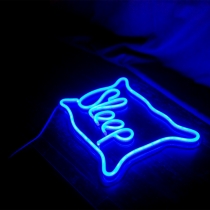 Pillow, Sleep Sign, Unbreakable Neon Sign