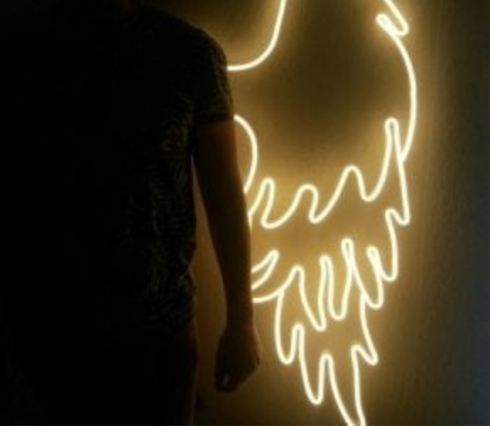 Angel's Wing LED Unbreakable Neon Sign for Photoshoot