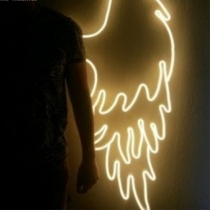 Angel's Wing LED Unbreakable Neon Sign for Photoshoot