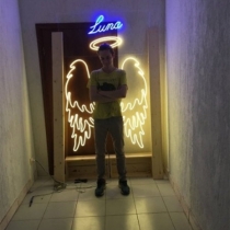 Angel's Wing LED Unbreakable Neon Sign for Photoshoot