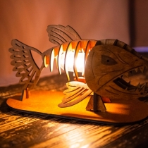The Killfish, Table Lamp, Handmade Nightlight