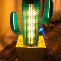 The Cactus, Table Lamp, Handmade Nightlight