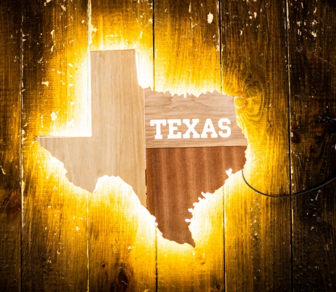 Wooden Map of ANY Country, City, State or Region of the world, Wooden Texas Sign, Custom Wooden Sign, Light Up Sign