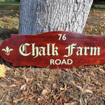 Customized Wooden Address Sign, Address Plaque, Medieval Sign, Outdoor, Waterproof