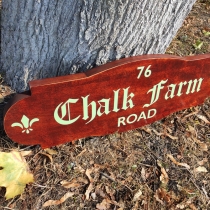Customized Wooden Address Sign, Address Plaque, Medieval Sign, Outdoor, Waterproof