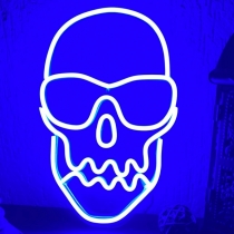 A Skull With Sunglasses, Unbreakable Neon Sign