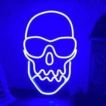 A Skull With Sunglasses, Unbreakable Neon Sign