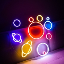 Solar System, Planets, Unbreakable Neon Sign, Night Light