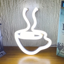 Little Cup of Coffee, Unbreakable Neon Sign Night Light, Frameless