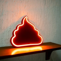 A Poop, Unbreakable Neon Sign