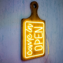 Come in Open, Unbreakable Neon Sign