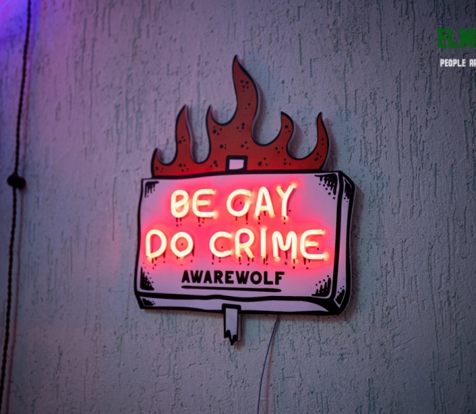 Be Gay Do Crime Neon Sign
