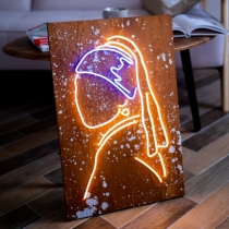 Girl with a Pearl Earring, Unbreakable LED Neon sign