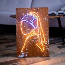 Girl with a Pearl Earring, Unbreakable LED Neon sign