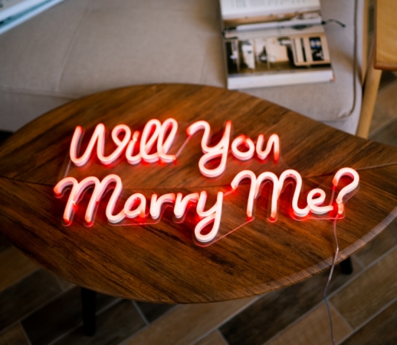 Will you Marry Me, Unbreakable Neon Sign, Night Light