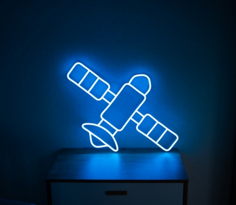 A Satellite, Unbreakable Neon Sign