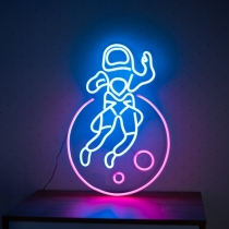 Astronaut on a Planet's Orbit, Unbreakable Neon Sign