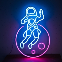 Astronaut on a Planet's Orbit, Unbreakable Neon Sign