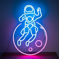 Astronaut on a Planet's Orbit, Unbreakable Neon Sign