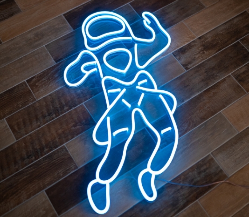 Astronaut in Open Space, Unbreakable Neon Sign