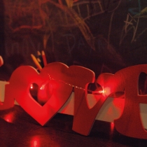 Love Frame, Light Bulb Sign, Wall Lamp, Photo Shoot Frame