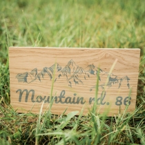 Customized Wooden Address Sign, Printing, Address Plaque, Outdoor, Waterproof