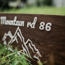 Customized Wooden Address Sign, Bas-relief, Address Plaque, Outdoor, Waterproof