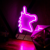 Unicorn, Unbreakable Neon Sign, White background