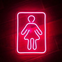 Girl & Boy, Man & Woman, Door sign, Different Designs, 1 or 2 pcs, Separately or Both, Unbreakable Neon Sign