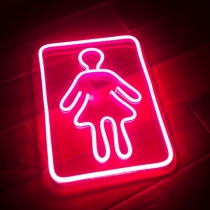 Girl & Boy, Man & Woman, Door sign, Different Designs, 1 or 2 pcs, Separately or Both, Unbreakable Neon Sign