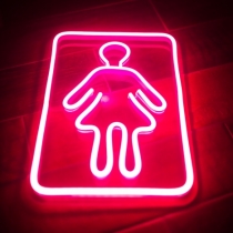 Girl & Boy, Man & Woman, Door sign, Different Designs, 1 or 2 pcs, Separately or Both, Unbreakable Neon Sign