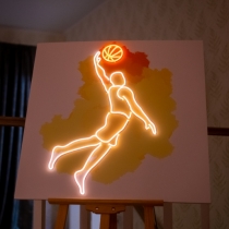 Basketball Player, Sport, Unbreakable Neon Sign