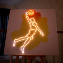 Basketball Player, Sport, Unbreakable Neon Sign