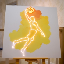 Basketball Player, Sport, Unbreakable Neon Sign