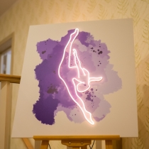 Ballet Dancer, Gymnast, Unbreakable Neon Sign