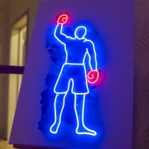 Boxer, Sport, Unbreakable Neon Sign