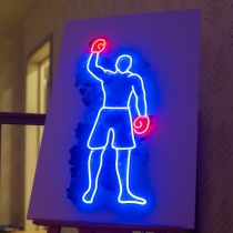 Boxer, Sport, Unbreakable Neon Sign