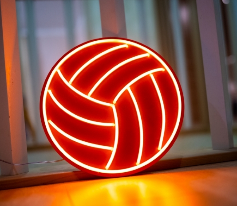 Ball, Volleyball, Sports, Unbreakable Neon Sign