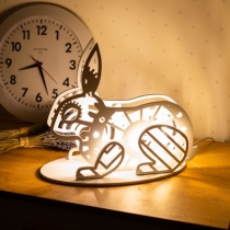 Easter Bunny, Rabbit, Table Lamp, Handmade Nightlight