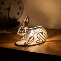 Easter Bunny, Rabbit, Table Lamp, Handmade Nightlight