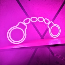 Handcuffs, Unbreakable Neon Sign